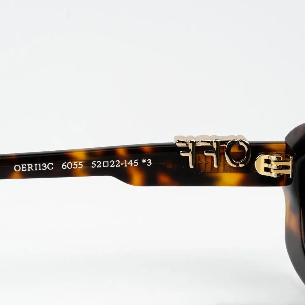 Off-White RENTON Women Sunglasses Havana Green Rectangle OERI13C RENTON 6055 - Picture 10 of 12